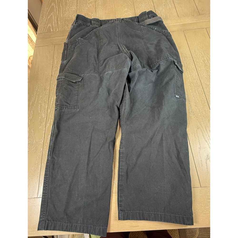 5.11 Tactical Cargo Pants Mens 38x30 Black Utility Work Duty Pants Canvas - Picture 11 of 16